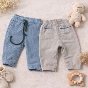 ✨ Oso & Me 6M Cozy Bundle | Corduroy + Cotton Pull-On Pants ✨